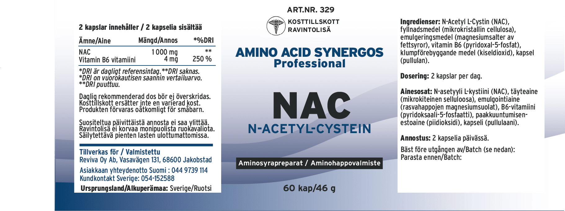 NAC - N-Asetyyli L-Kysteiini - Image 2