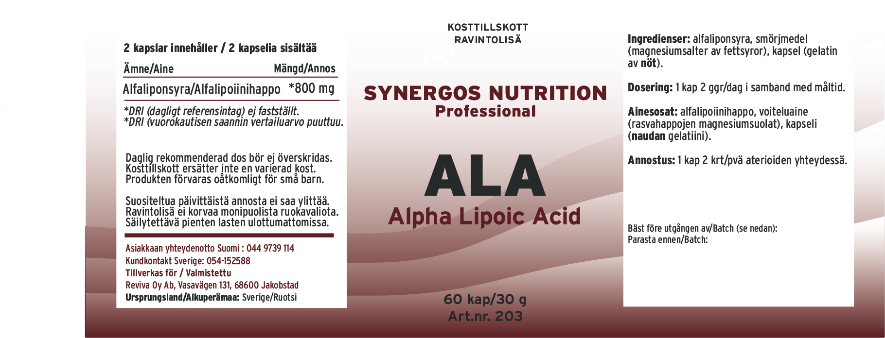Alfalipoiinihappo - Synergos - Image 2