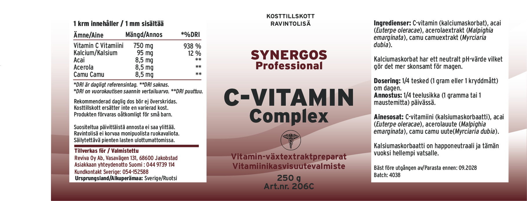 C-vitamin Complex - Synergos - Bild 2