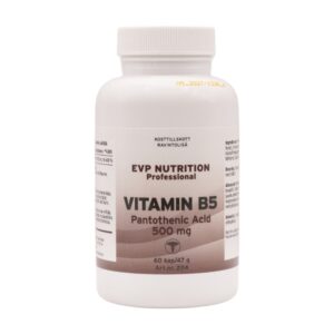 B5-vitamiini, Pantoteenihappo 500 mg - EVP Nutrition