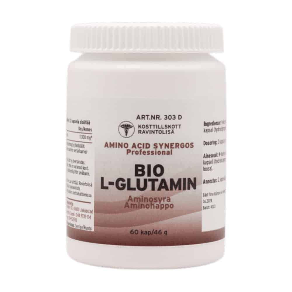 Bio L-Glutamiini, 60 kapselia - Synergos