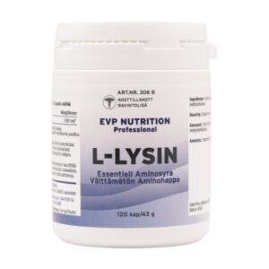 L-lysin, 120 kap - EVP Nutrition