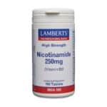 Nicotinamide 250 mg (Vitamin B3) - Lamberts NIACIN som nikotinamid 250mg