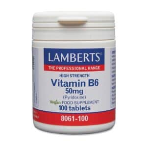B6-vitamiini (pyridoksiini) 50 mg - Lamberts