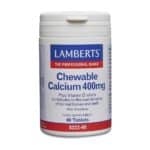 Kalcium som tuggtabletter 400 mg (med vitamin D3) - Lamberts Kalcium tuggtabletter