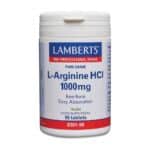 L-Arginine HCl 1000 mg - Lamberts L-Arginine HCl - Lamberts