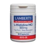 L-Histidin HCl 500mg - Lamberts L-Histidine HCl 500mg - Lamberts