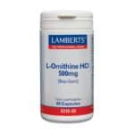 L-Ornitin HCl 500mg - Lamberts L-Ornitin hydroklorid 500mg