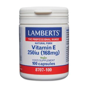 Luonnollinen E-vitamiini 250 IU – Lamberts